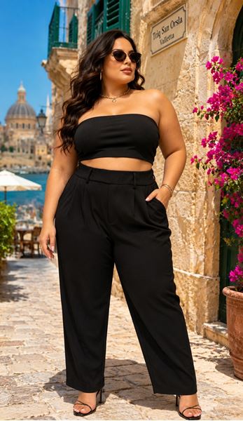 Immagine di PLUS SIZE STRETCH TAILORED QUALITY TROUSERS